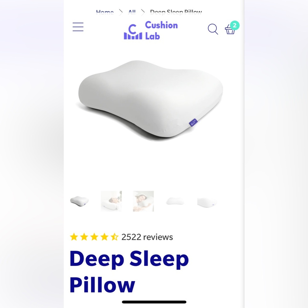 Cushion Lab Deep Sleep Pillow